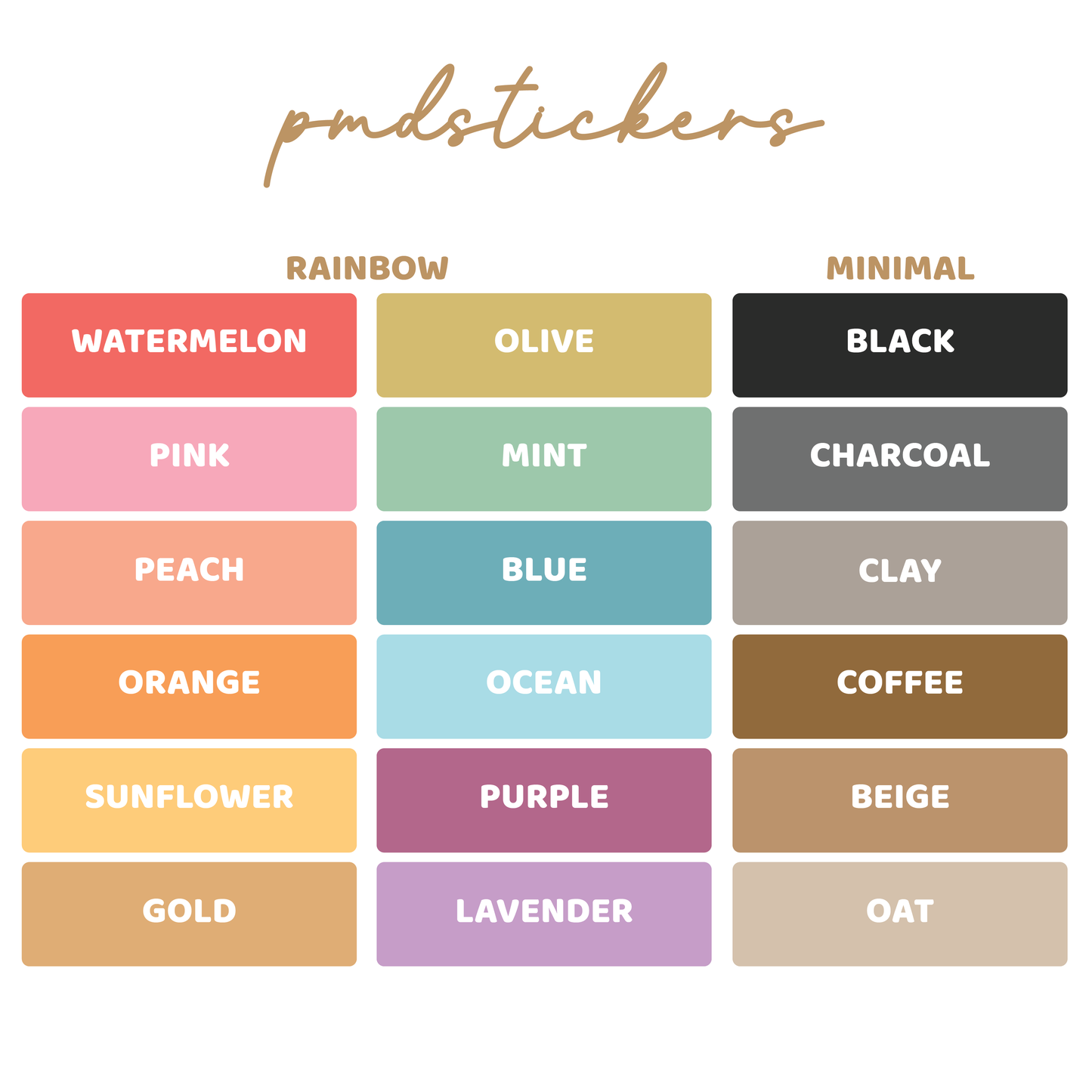 Digital Download Tiny Squares Stickers | Basic Planner Stickers | B03-D