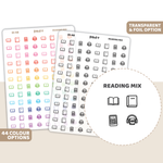 Reading Mix Mini Icon Stickers | DI48