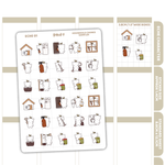 Household Chores Sampler Eche Character Stickers | ECHE01