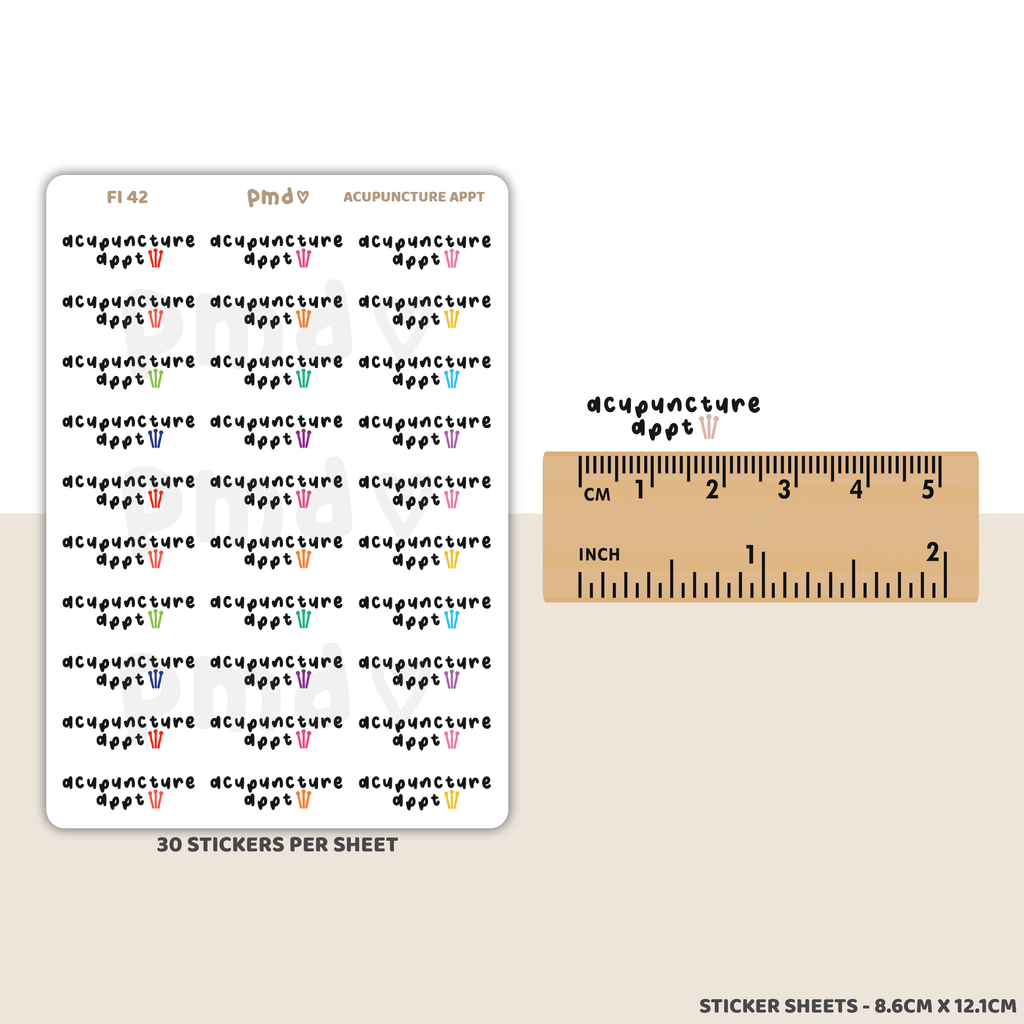 Acupuncture Appt Stickers | FI42