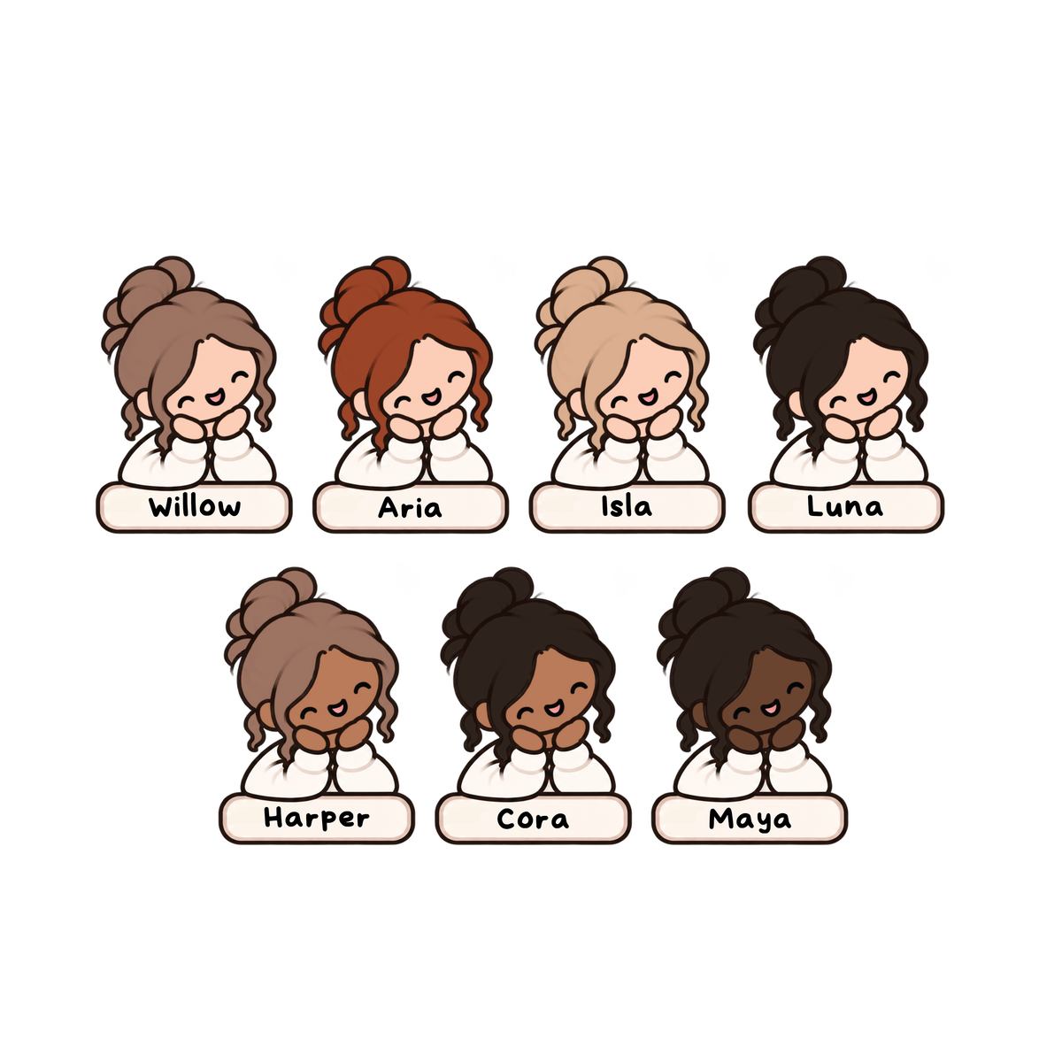Child Boy Mum Little Life Character Stickers | Planner Stickers | LL17