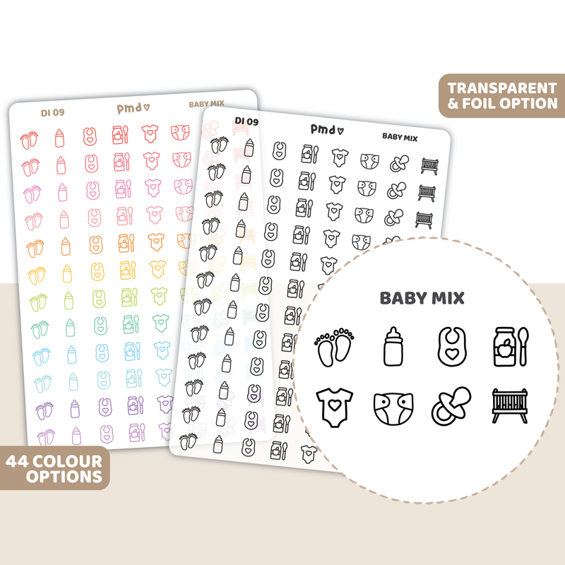 Baby Mix Icon Stickers | DI09