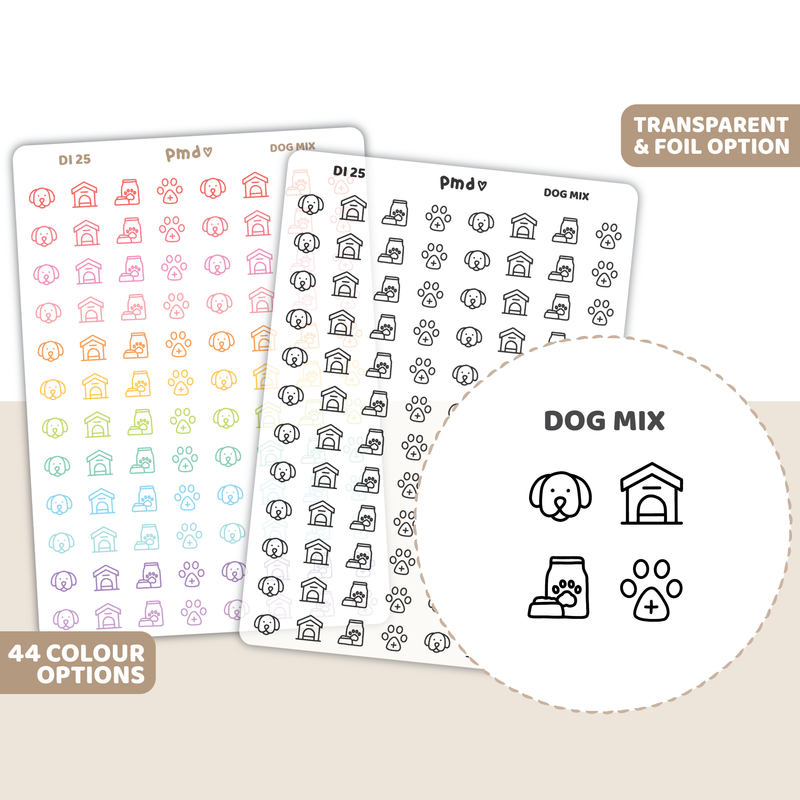 Dog Mix Icon Stickers | DI25