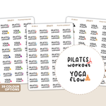 Pilates Workout & Yoga Flow Stickers | FI05