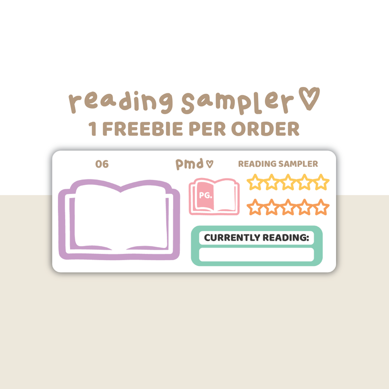 Reading Sampler Freebie | 1 Freebie per order | 06