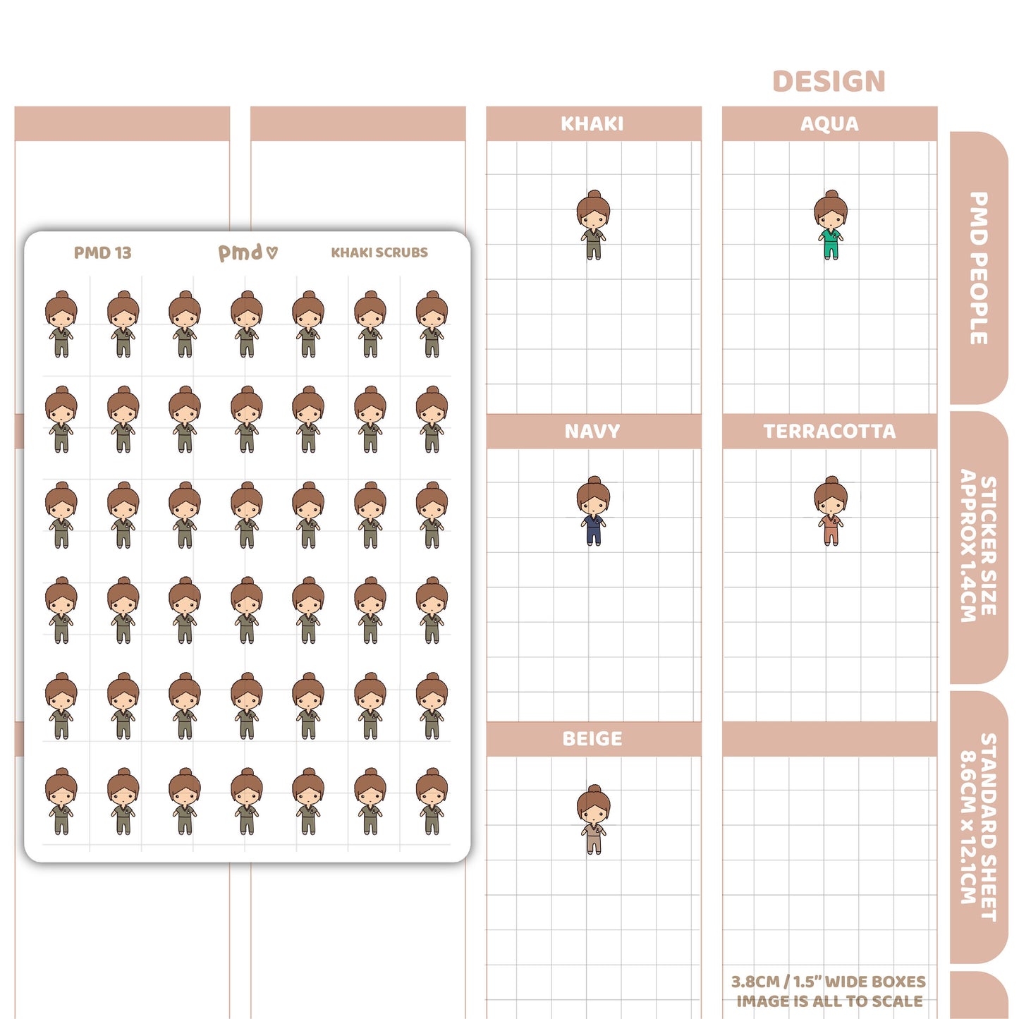 Scrubs Stickers | PMD People Planner Stickers | PMD13