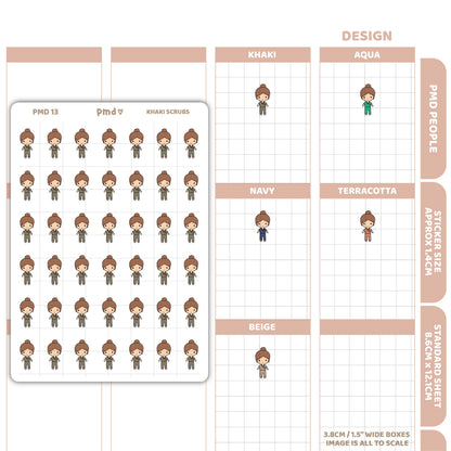 Scrubs Stickers | PMD People Planner Stickers | PMD13