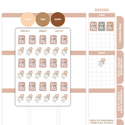 Baby Stickers | PMD People Planner Stickers | PMD43
