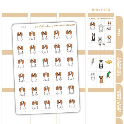 Pet Stickers | 100+ Pet Options | Custom Pet Planner Stickers | PET