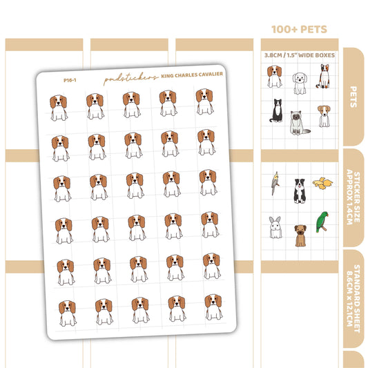 Pet Stickers | 100+ Pet Options | Custom Pet Planner Stickers | PET
