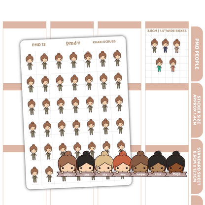 Scrubs Stickers | PMD People Planner Stickers | PMD13