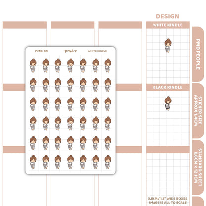 Kindle Stickers | PMD People Planner Stickers | PMD09