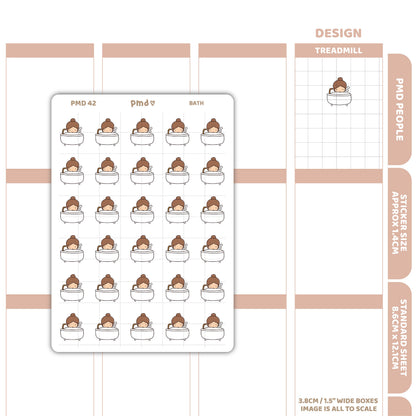 Bath Stickers | PMD People Planner Stickers | PMD42