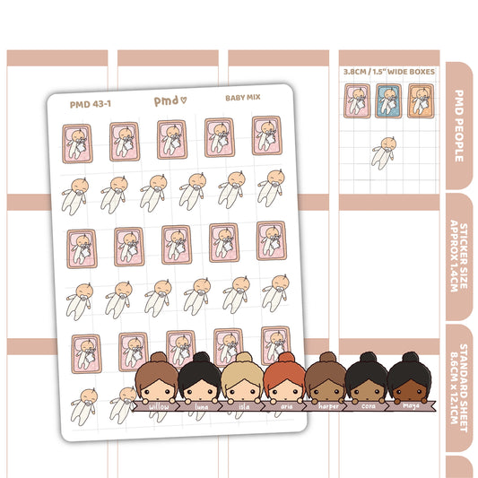 Baby Stickers | PMD People Planner Stickers | PMD43