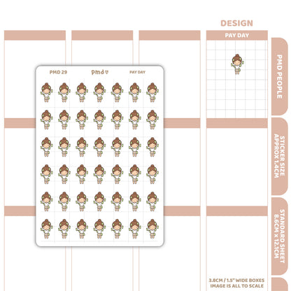 Pay Day Stickers | PMD People Planner Stickers | PMD29