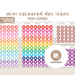 Mini Coloured Dot Icon Stickers | 700+ Icons | ICON D000