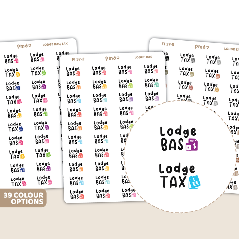 Lodge Bas/Lodge Tax Stickers | FI37