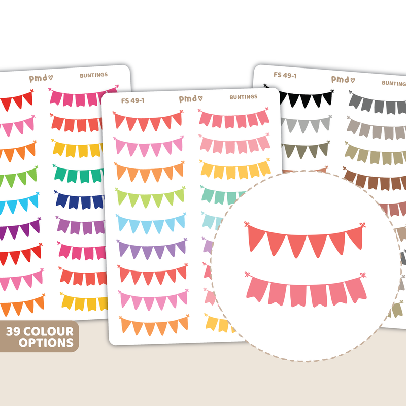 Bunting Stickers | FS49