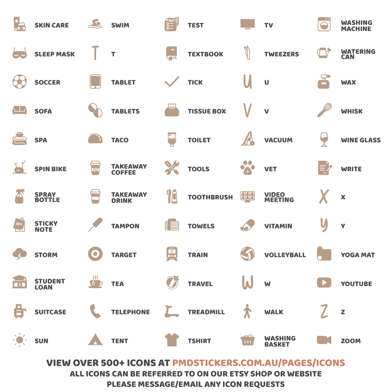 Large Filled Icon Stickers | 500+ Icons | ICON K000