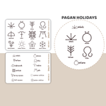 Pagan Holiday Stickers | HO04