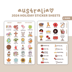 2024 Australia Holiday Stickers | HO05-AUS