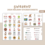 2024 Sweden Holiday Stickers | HO05-SWE