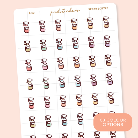 Spray Bottle Little Icon Stickers | Planner Stickers | LI10