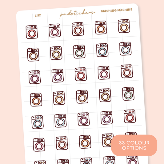 Washing Machine Little Icon Stickers | Planner Stickers | LI12