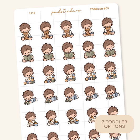 Toddler Boy Little Life Character Stickers | Planner Stickers | LL15