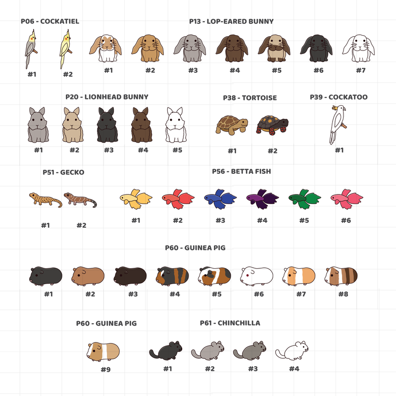 Pet Stickers | 30+ Pets | PET03