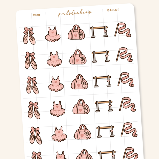 Ballet Pocket Icon Stickers | Planner Stickers | PI28