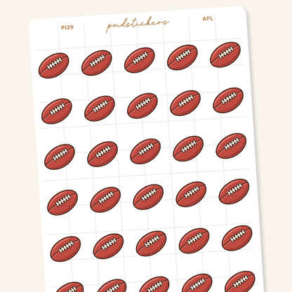 AFL Pocket Icon Stickers | Planner Stickers | PI29