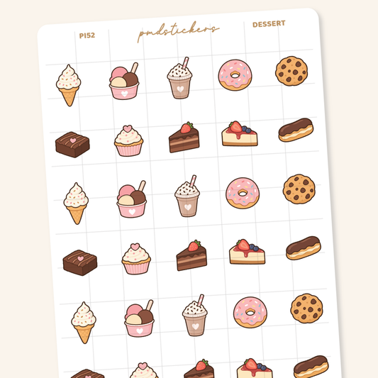Dessert Pocket Icon Stickers | Planner Stickers | PI52