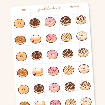 Donut Pocket Icon Stickers | Planner Stickers | PI53