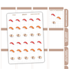 Nigiri Sushi Stickers | PMD Drawn Icons | PI61