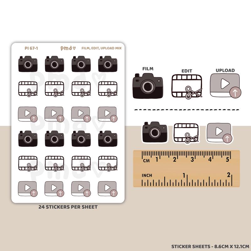 Film, Edit & Upload Stickers | PMD Icons | PI67