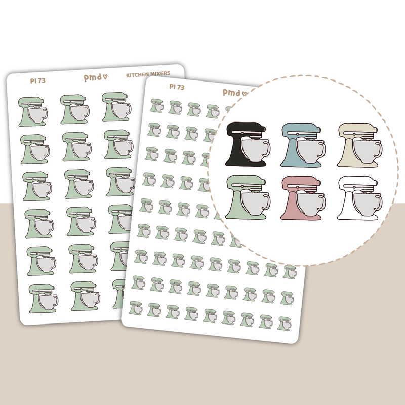 Kitchen Mixer Stickers | PMD Icons | PI73