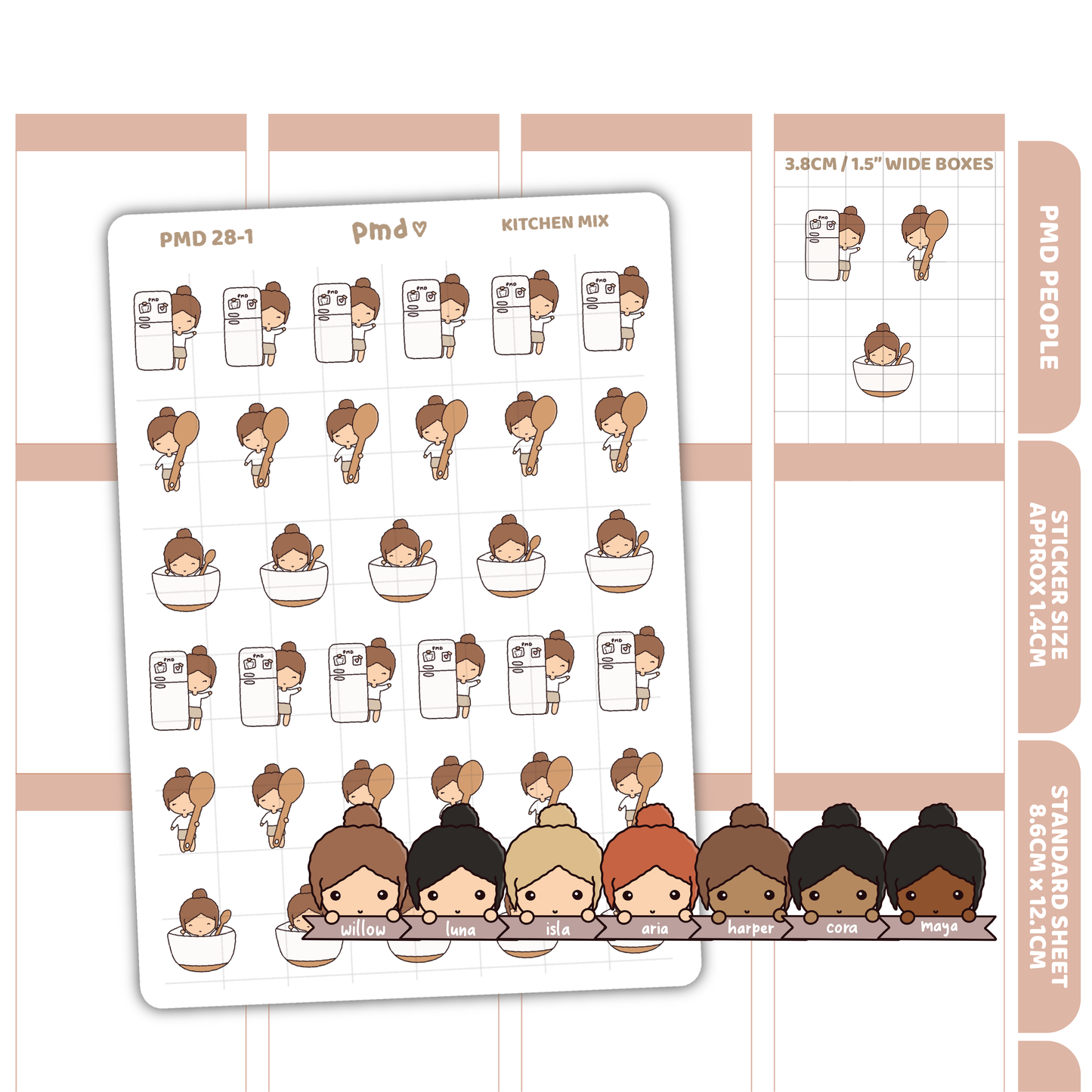Kitchen Stickers | PMD People Planner Stickers | PMD28