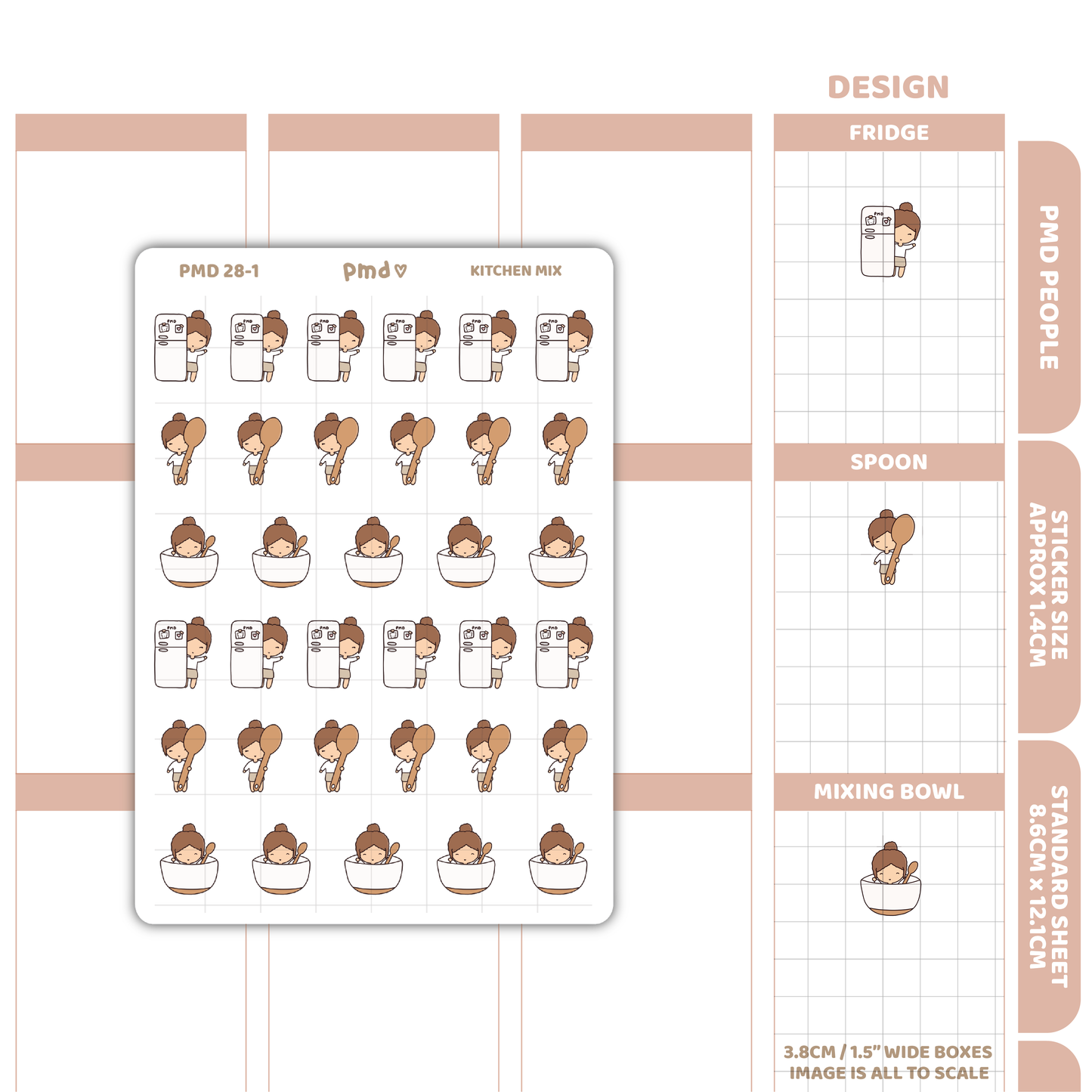 Kitchen Stickers | PMD People Planner Stickers | PMD28