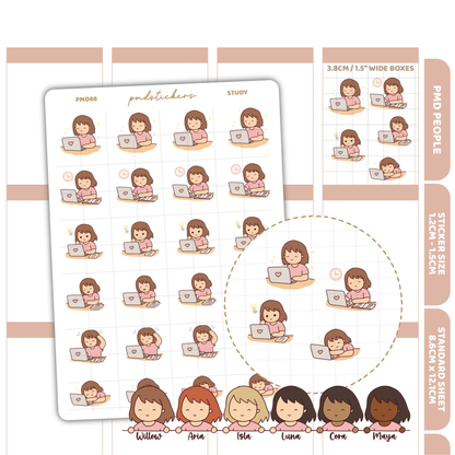 Study Stickers | PMD People Planner Stickers | PMD66