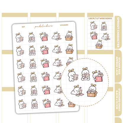 Stickers Sprout Character Stickers | Planner Stickers | S07