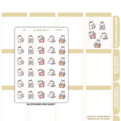 Stickers Sprout Character Stickers | Planner Stickers | S07
