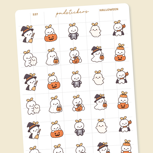 Halloween Sprout Character Stickers | Planner Stickers | S37