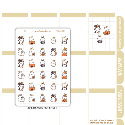 Halloween Sprout Character Stickers | Planner Stickers | S37