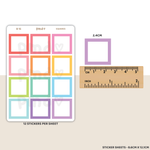 Square Box Stickers | B15