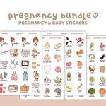 Pregnancy Sticker Bundle | 4 Sheets | BU01 (4)