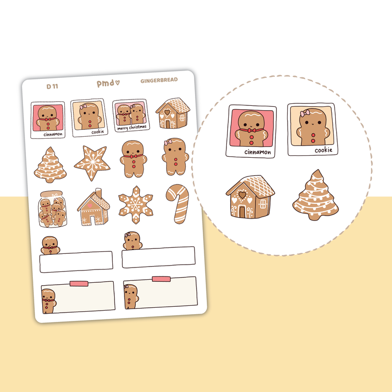 Gingerbread Stickers | D11