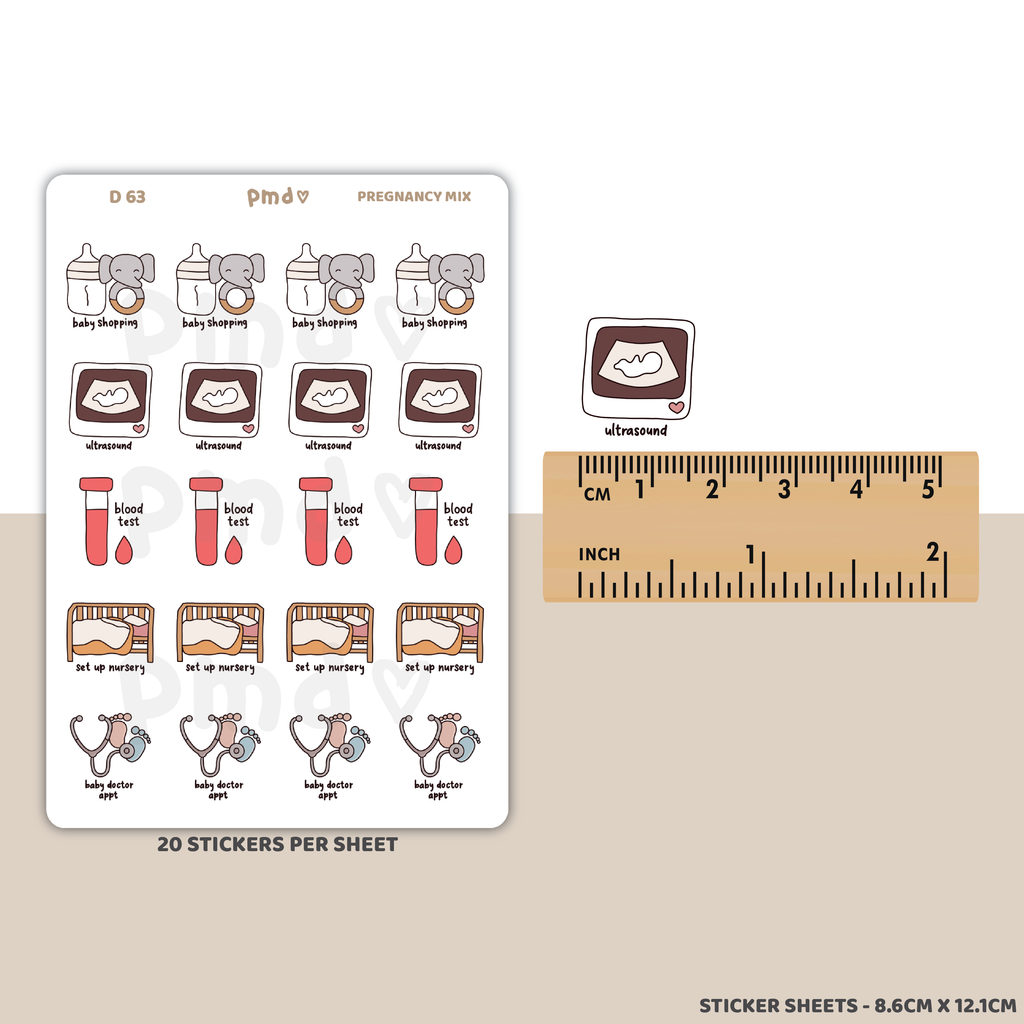 Pregnancy Mix Stickers | D63