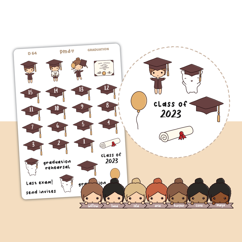 Graduation Stickers | D64