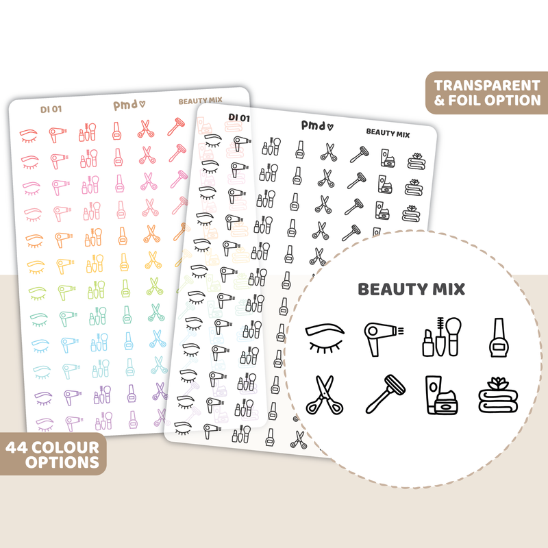 Beauty Mix Icon Stickers | DI01